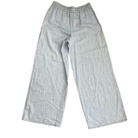 Zara Sky Blue Elastic Waist Pants - Picture 2 of 5